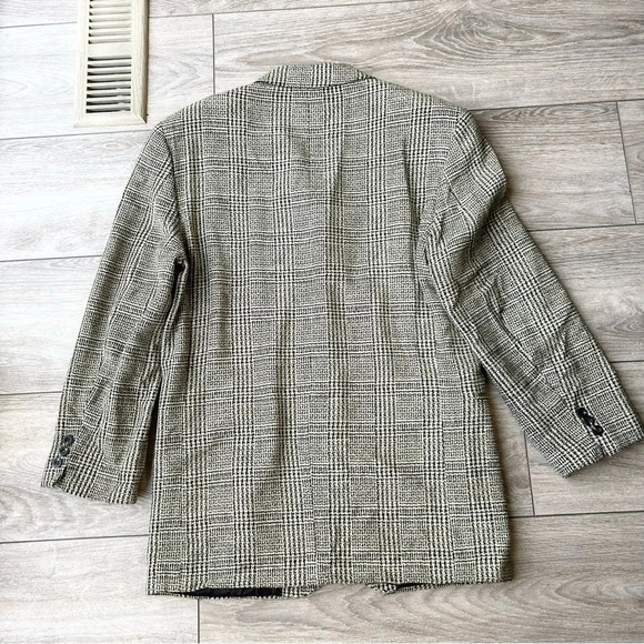 Vintage Bellissimo Hill Wool Blend  Plaid Blazer Union Made in Canada - Picture 14 of 16